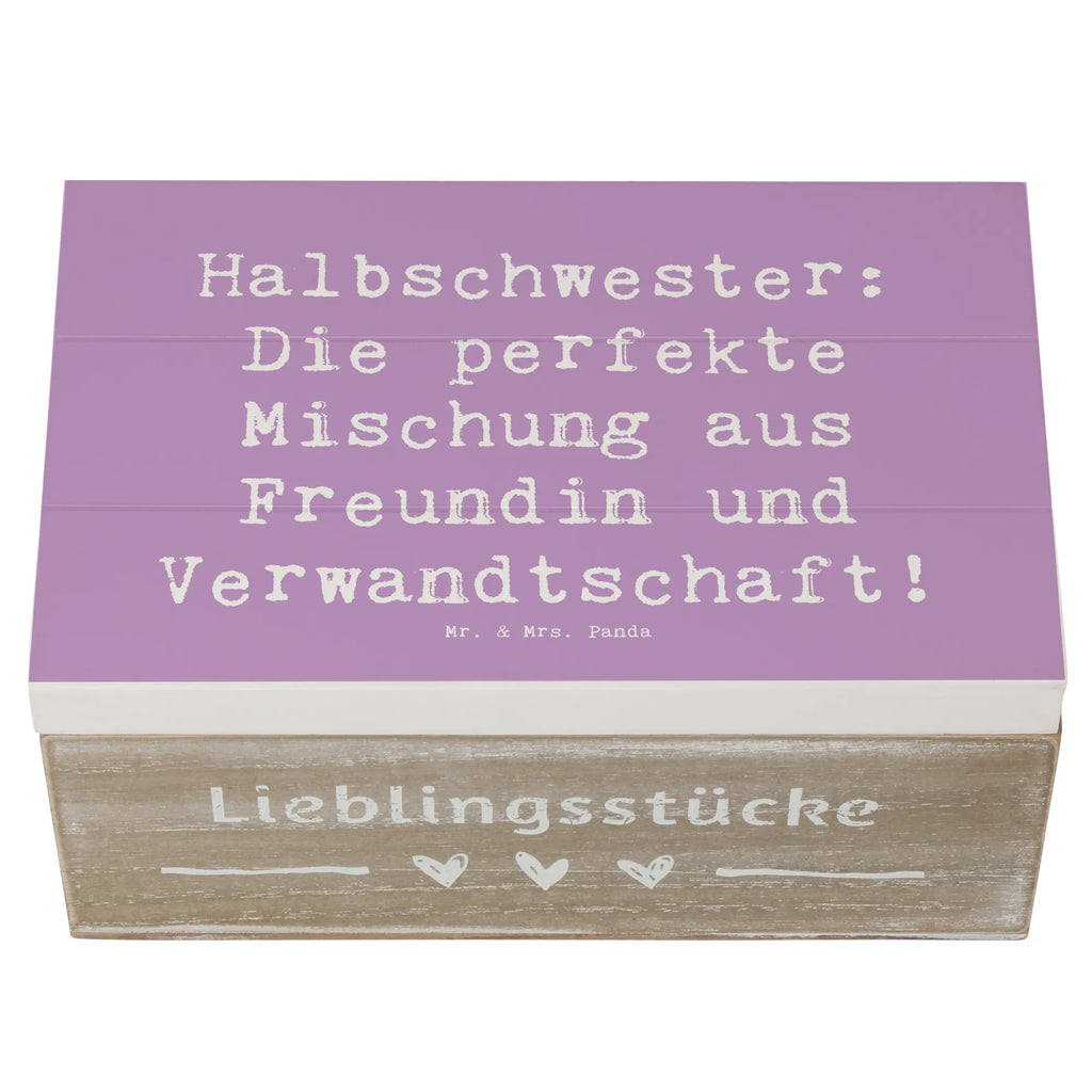 Holzkiste Spruch Halbschwester Glück Holzkiste, Kiste, Schatzkiste, Truhe, Schatulle, XXL, Erinnerungsbox, Erinnerungskiste, Dekokiste, Aufbewahrungsbox, Geschenkbox, Geschenkdose, Familie, Vatertag, Muttertag, Bruder, Schwester, Mama, Papa, Oma, Opa