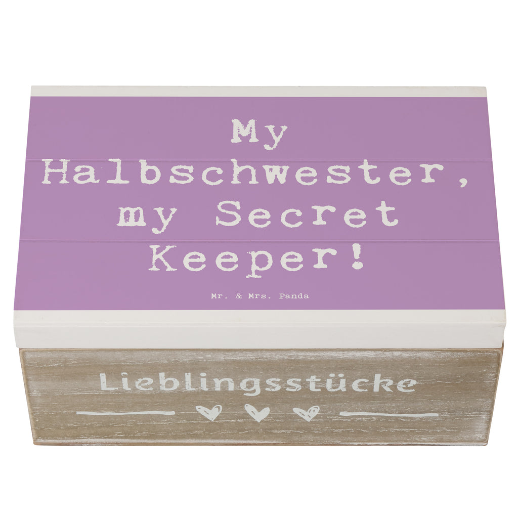 Holzkiste Spruch Halbschwester Geheimnishüter Holzkiste, Kiste, Schatzkiste, Truhe, Schatulle, XXL, Erinnerungsbox, Erinnerungskiste, Dekokiste, Aufbewahrungsbox, Geschenkbox, Geschenkdose, Familie, Vatertag, Muttertag, Bruder, Schwester, Mama, Papa, Oma, Opa