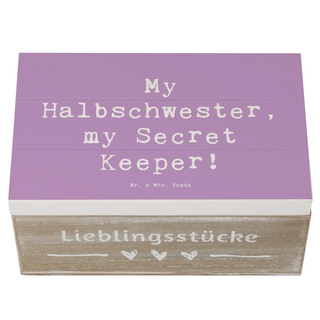 Holzkiste Spruch Halbschwester Geheimnishüter Holzkiste, Kiste, Schatzkiste, Truhe, Schatulle, XXL, Erinnerungsbox, Erinnerungskiste, Dekokiste, Aufbewahrungsbox, Geschenkbox, Geschenkdose, Familie, Vatertag, Muttertag, Bruder, Schwester, Mama, Papa, Oma, Opa