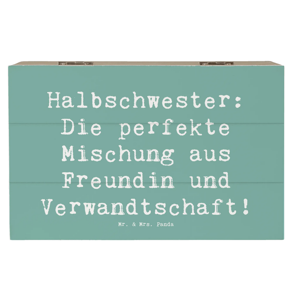 Holzkiste Spruch Halbschwester Glück Holzkiste, Kiste, Schatzkiste, Truhe, Schatulle, XXL, Erinnerungsbox, Erinnerungskiste, Dekokiste, Aufbewahrungsbox, Geschenkbox, Geschenkdose, Familie, Vatertag, Muttertag, Bruder, Schwester, Mama, Papa, Oma, Opa