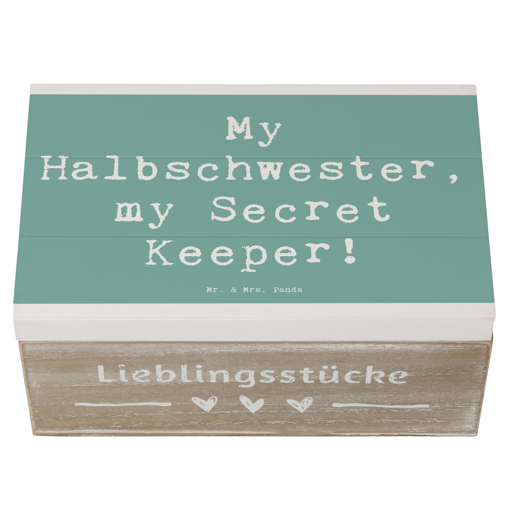 Holzkiste Spruch Halbschwester Geheimnishüter Holzkiste, Kiste, Schatzkiste, Truhe, Schatulle, XXL, Erinnerungsbox, Erinnerungskiste, Dekokiste, Aufbewahrungsbox, Geschenkbox, Geschenkdose, Familie, Vatertag, Muttertag, Bruder, Schwester, Mama, Papa, Oma, Opa