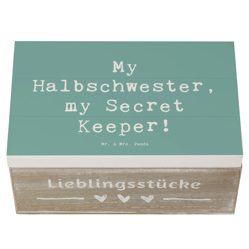 Holzkiste Spruch Halbschwester Geheimnishüter Holzkiste, Kiste, Schatzkiste, Truhe, Schatulle, XXL, Erinnerungsbox, Erinnerungskiste, Dekokiste, Aufbewahrungsbox, Geschenkbox, Geschenkdose, Familie, Vatertag, Muttertag, Bruder, Schwester, Mama, Papa, Oma, Opa