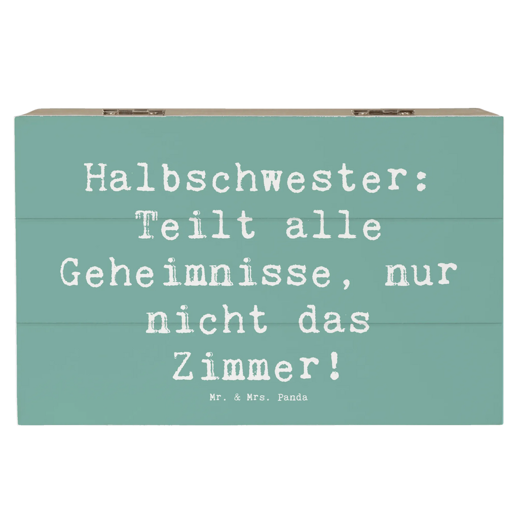 Holzkiste Spruch Halbschwester Geheimnisse Holzkiste, Kiste, Schatzkiste, Truhe, Schatulle, XXL, Erinnerungsbox, Erinnerungskiste, Dekokiste, Aufbewahrungsbox, Geschenkbox, Geschenkdose, Familie, Vatertag, Muttertag, Bruder, Schwester, Mama, Papa, Oma, Opa