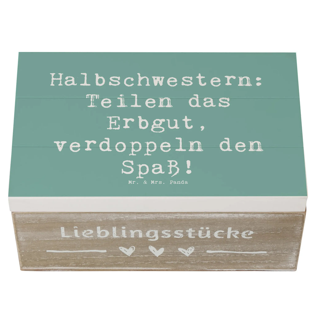 Holzkiste Spruch Halbschwester Freude Holzkiste, Kiste, Schatzkiste, Truhe, Schatulle, XXL, Erinnerungsbox, Erinnerungskiste, Dekokiste, Aufbewahrungsbox, Geschenkbox, Geschenkdose, Familie, Vatertag, Muttertag, Bruder, Schwester, Mama, Papa, Oma, Opa