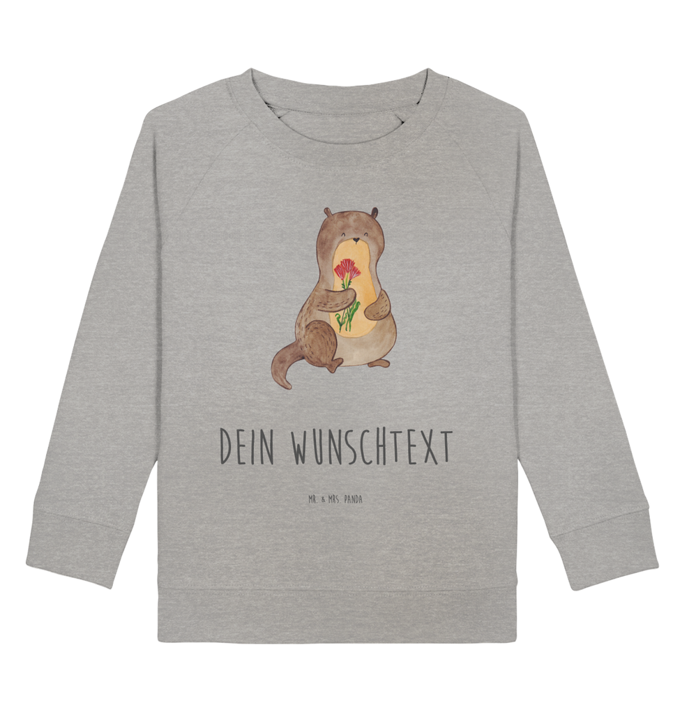 Personalisierter Kinder Pullover Otter Blumenstrauß Personalisierter Kinder Pullover, Personalisiertes Kinder Sweatshirt, Jungen, Mädchen, Otter, Fischotter, Seeotter, Otter Seeotter See Otter