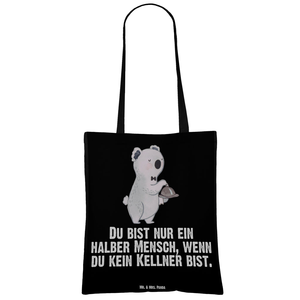 Tragetasche Kellner mit Herz Beuteltasche, Beutel, Einkaufstasche, Jutebeutel, Stoffbeutel, Tasche, Shopper, Umhängetasche, Strandtasche, Schultertasche, Stofftasche, Tragetasche, Badetasche, Jutetasche, Einkaufstüte, Laptoptasche, Beruf, Ausbildung, Jubiläum, Abschied, Rente, Kollege, Kollegin, Geschenk, Schenken, Arbeitskollege, Mitarbeiter, Firma, Danke, Dankeschön, Kellner, Servicekraft, Restaurant, Ober