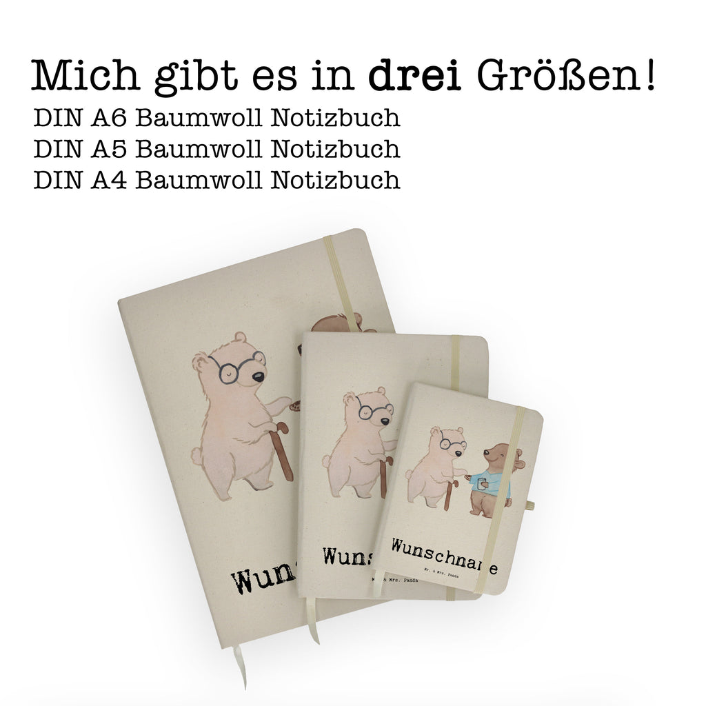 DIN A4 Personalisiertes Notizbuch Altenpfleger mit Herz Personalisiertes Notizbuch, Notizbuch mit Namen, Notizbuch bedrucken, Personalisierung, Namensbuch, Namen, Beruf, Ausbildung, Jubiläum, Abschied, Rente, Kollege, Kollegin, Geschenk, Schenken, Arbeitskollege, Mitarbeiter, Firma, Danke, Dankeschön, Altenpfleger, Pfleger, Altenheim Eröffnung