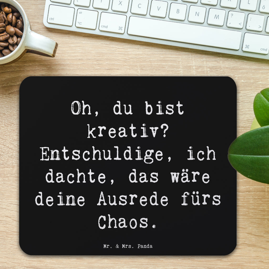 Mauspad Spruch Kreatives Chaos Mousepad, Computer zubehör, Büroausstattung, PC Zubehör, Arbeitszimmer, Mauspad, Einzigartiges Mauspad, Designer Mauspad, Mausunterlage, Mauspad Büro