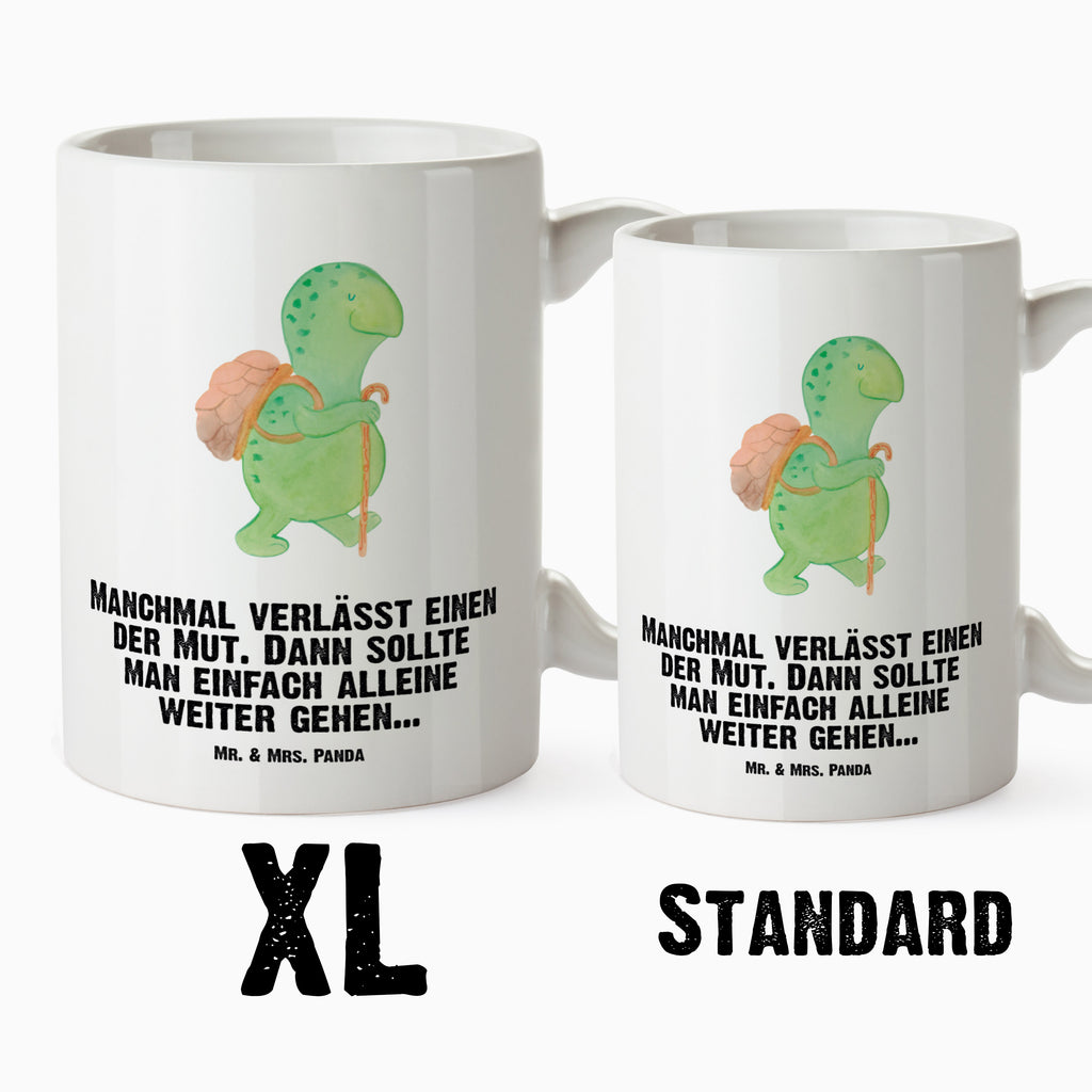 XL Tasse Schildkröte Wanderer XL Tasse, Große Tasse, Grosse Kaffeetasse, XL Becher, XL Teetasse, spülmaschinenfest, Jumbo Tasse, Groß, Schildkröte, Schildkröten, Motivation, Motivationsspruch, Motivationssprüche, Neuanfang