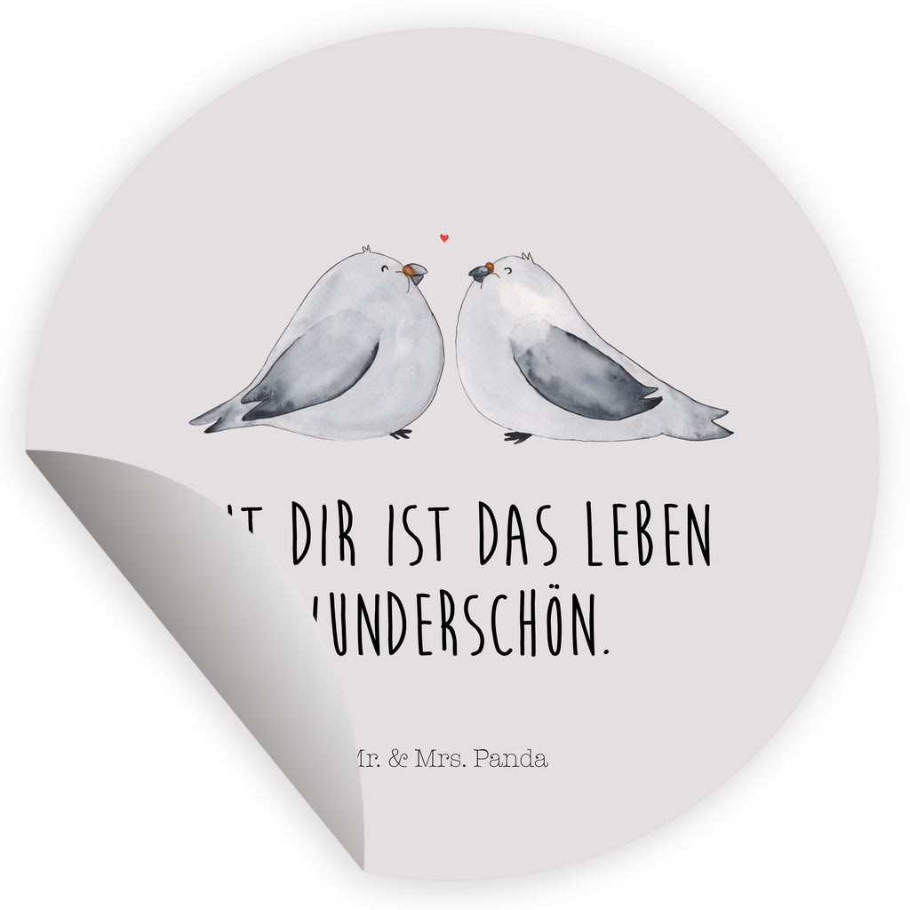 Rund Aufkleber Turteltauben Liebe Sticker, Aufkleber, Etikett, Liebe, Partner, Freund, Freundin, Ehemann, Ehefrau, Heiraten, Verlobung, Heiratsantrag, Liebesgeschenk, Jahrestag, Hocheitstag, Turteltauben, Turteltäubchen, Tauben, Verliebt, Verlobt, Verheiratet, Geschenk Freundin, Geschenk Freund, Liebesbeweis, Hochzeitstag, Geschenk Hochzeit