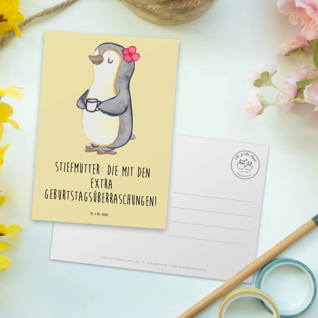 Postkarte Stiefmutter Überraschungen Postkarte, Karte, Geschenkkarte, Grußkarte, Einladung, Ansichtskarte, Geburtstagskarte, Einladungskarte, Dankeskarte, Ansichtskarten, Einladung Geburtstag, Einladungskarten Geburtstag, Familie, Vatertag, Muttertag, Bruder, Schwester, Mama, Papa, Oma, Opa