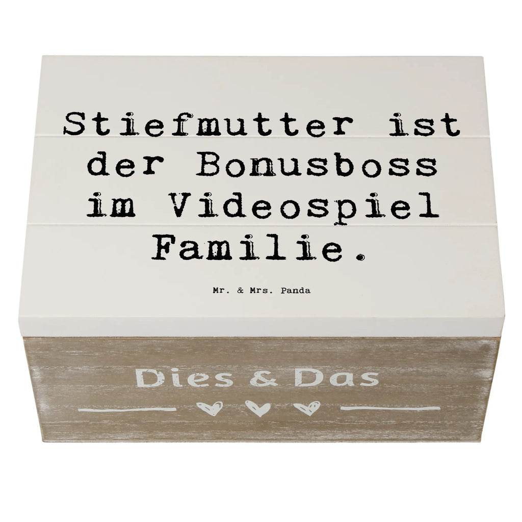 Holzkiste Spruch Stiefmutter Bonusboss Holzkiste, Kiste, Schatzkiste, Truhe, Schatulle, XXL, Erinnerungsbox, Erinnerungskiste, Dekokiste, Aufbewahrungsbox, Geschenkbox, Geschenkdose, Familie, Vatertag, Muttertag, Bruder, Schwester, Mama, Papa, Oma, Opa