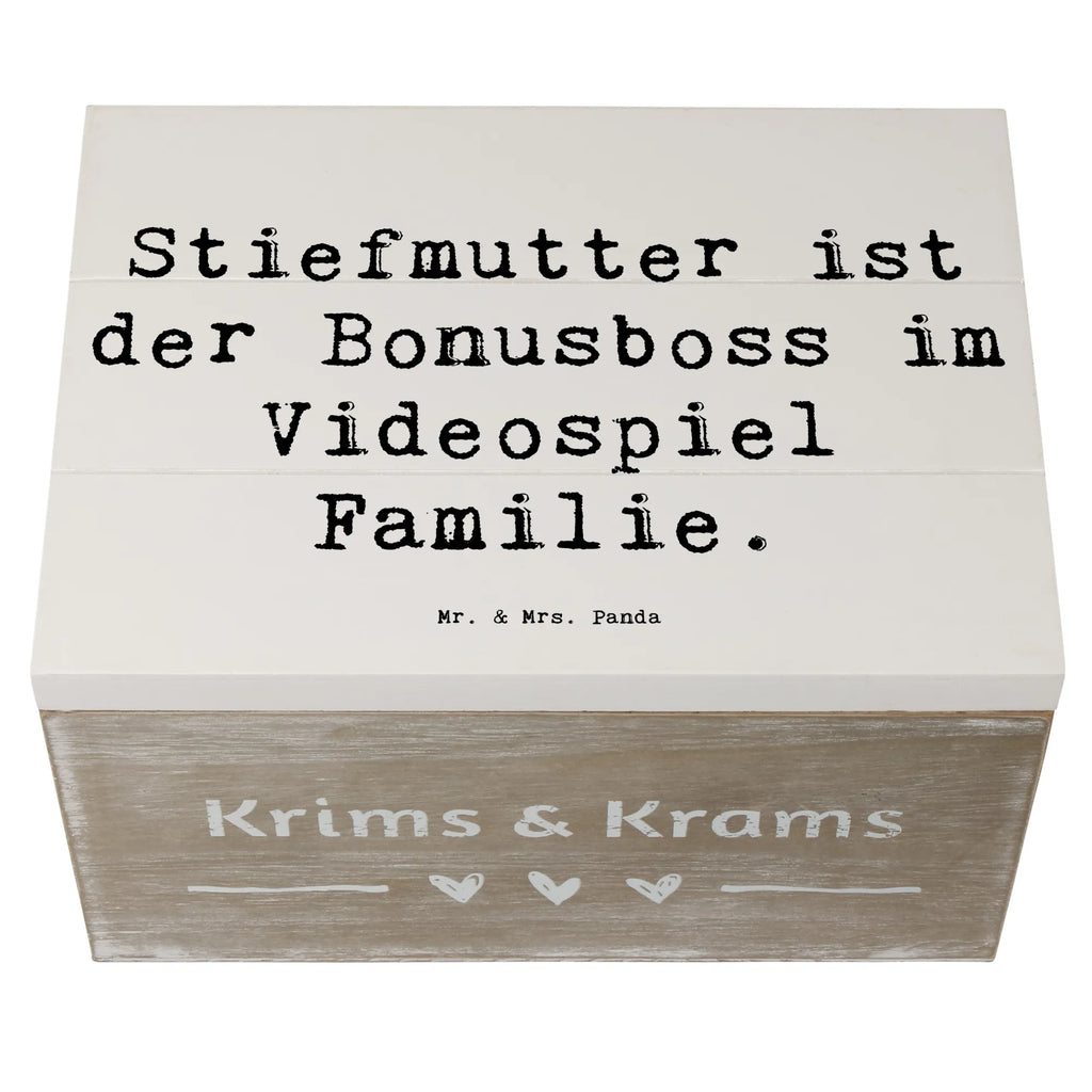 Holzkiste Spruch Stiefmutter Bonusboss Holzkiste, Kiste, Schatzkiste, Truhe, Schatulle, XXL, Erinnerungsbox, Erinnerungskiste, Dekokiste, Aufbewahrungsbox, Geschenkbox, Geschenkdose, Familie, Vatertag, Muttertag, Bruder, Schwester, Mama, Papa, Oma, Opa