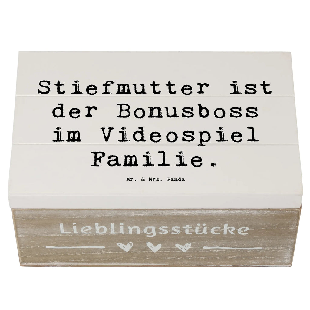 Holzkiste Spruch Stiefmutter Bonusboss Holzkiste, Kiste, Schatzkiste, Truhe, Schatulle, XXL, Erinnerungsbox, Erinnerungskiste, Dekokiste, Aufbewahrungsbox, Geschenkbox, Geschenkdose, Familie, Vatertag, Muttertag, Bruder, Schwester, Mama, Papa, Oma, Opa