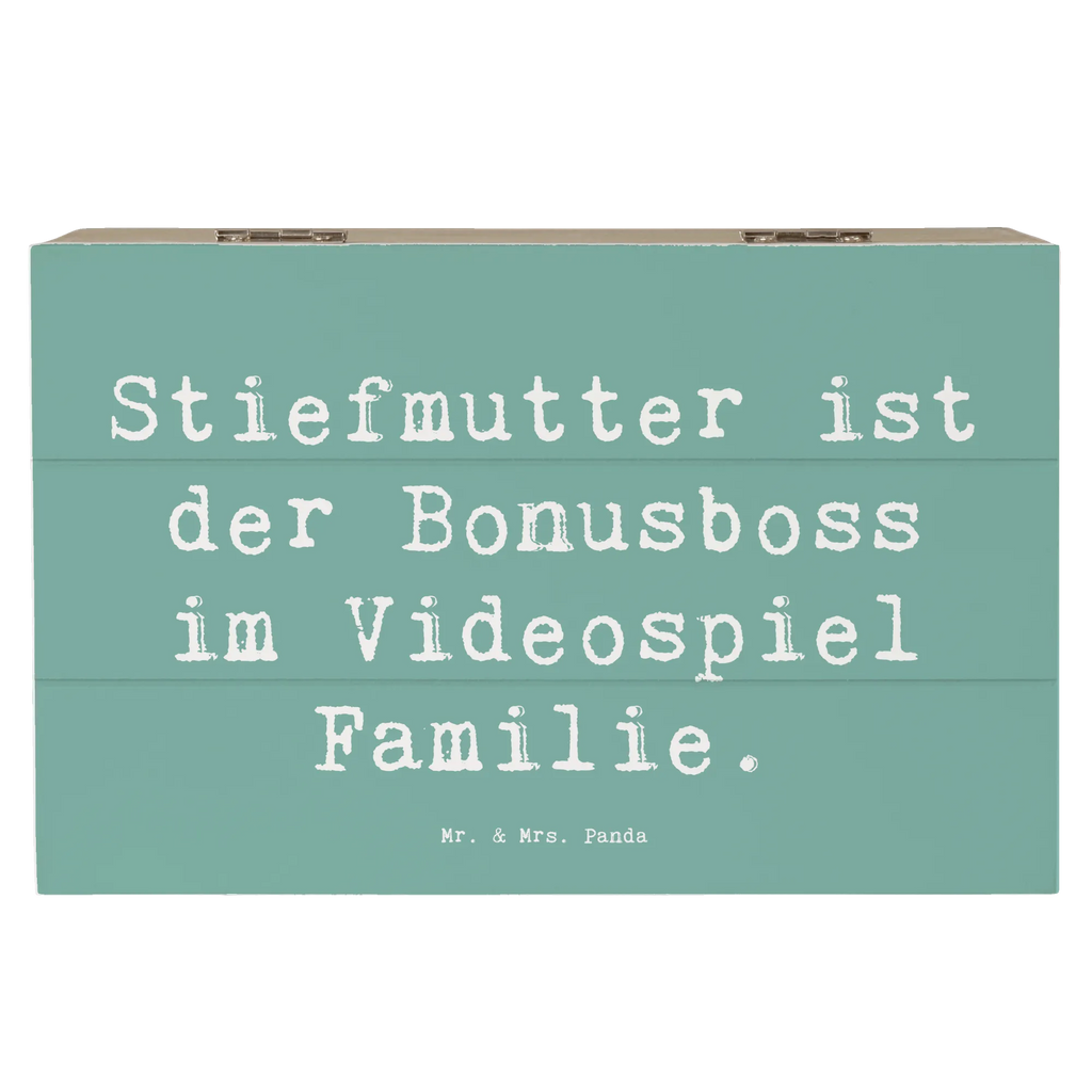 Holzkiste Spruch Stiefmutter Bonusboss Holzkiste, Kiste, Schatzkiste, Truhe, Schatulle, XXL, Erinnerungsbox, Erinnerungskiste, Dekokiste, Aufbewahrungsbox, Geschenkbox, Geschenkdose, Familie, Vatertag, Muttertag, Bruder, Schwester, Mama, Papa, Oma, Opa