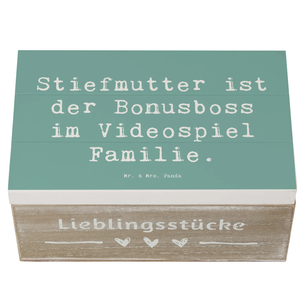 Holzkiste Spruch Stiefmutter Bonusboss Holzkiste, Kiste, Schatzkiste, Truhe, Schatulle, XXL, Erinnerungsbox, Erinnerungskiste, Dekokiste, Aufbewahrungsbox, Geschenkbox, Geschenkdose, Familie, Vatertag, Muttertag, Bruder, Schwester, Mama, Papa, Oma, Opa