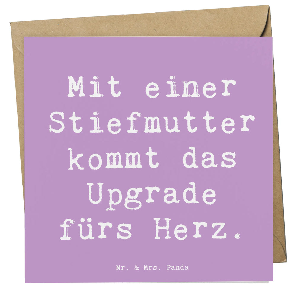 Deluxe Karte Spruch Herz Stiefmutter Karte, Grußkarte, Klappkarte, Einladungskarte, Glückwunschkarte, Hochzeitskarte, Geburtstagskarte, Hochwertige Grußkarte, Hochwertige Klappkarte, Familie, Vatertag, Muttertag, Bruder, Schwester, Mama, Papa, Oma, Opa