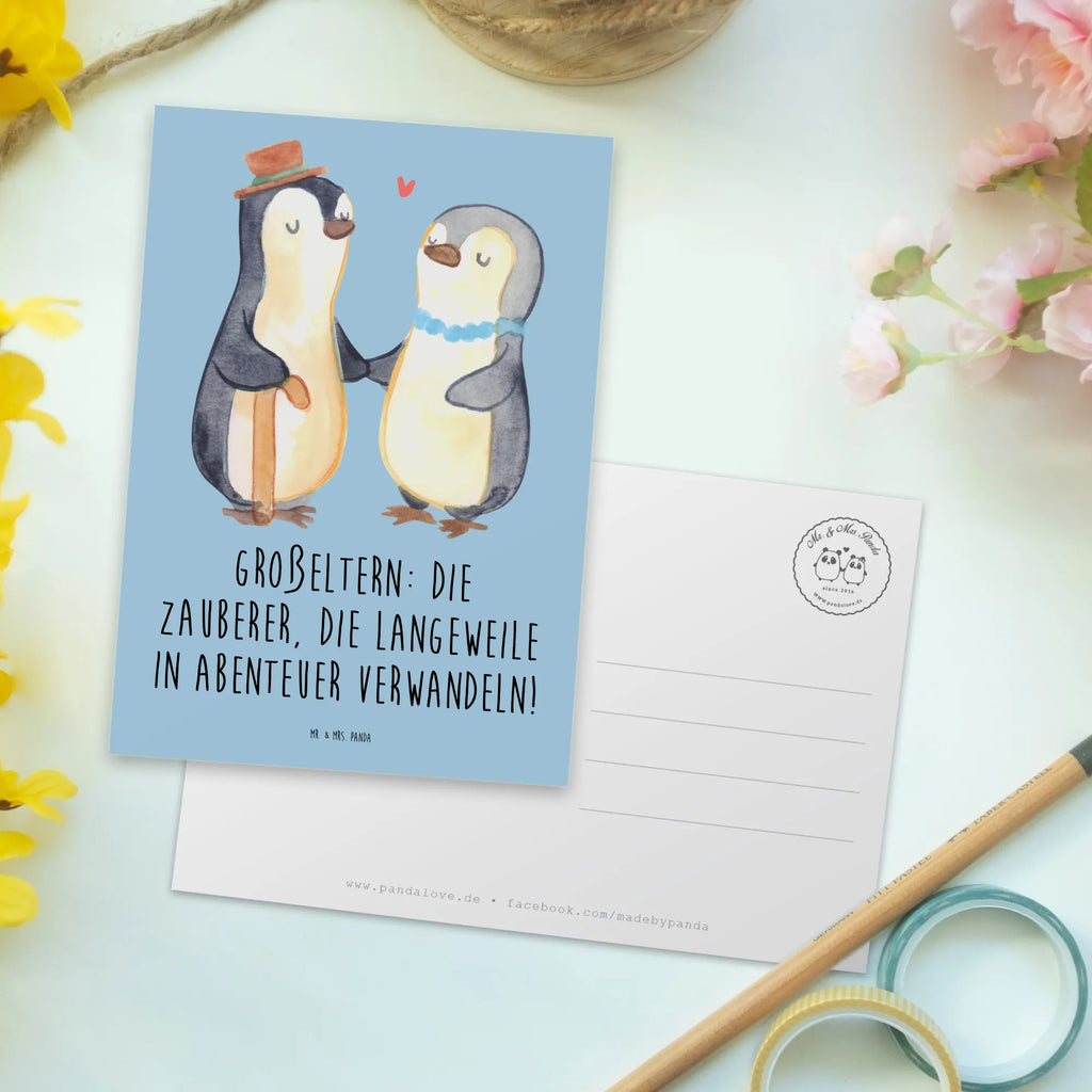 Postcard Großeltern: Die Zauberer, die Langeweile in Abenteuer verwandeln! Postkarte, Karte, Geschenkkarte, Grußkarte, Einladung, Ansichtskarte, Geburtstagskarte, Einladungskarte, Dankeskarte, Ansichtskarten, Einladung Geburtstag, Einladungskarten Geburtstag, Familie, Vatertag, Muttertag, Bruder, Schwester, Mama, Papa, Oma, Opa