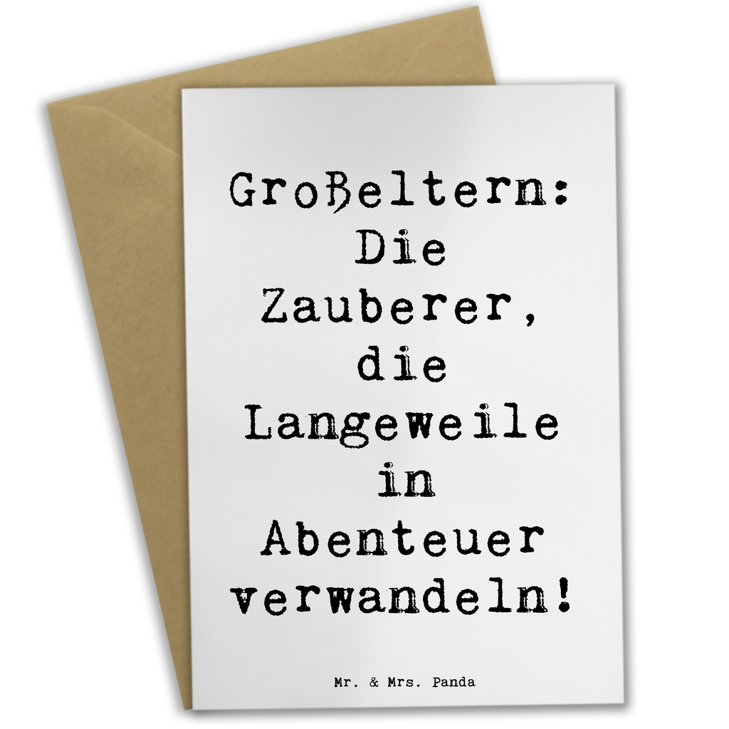 Grußkarte Spruch Großeltern Zauberer Grußkarte, Klappkarte, Einladungskarte, Glückwunschkarte, Hochzeitskarte, Geburtstagskarte, Karte, Ansichtskarten, Familie, Vatertag, Muttertag, Bruder, Schwester, Mama, Papa, Oma, Opa