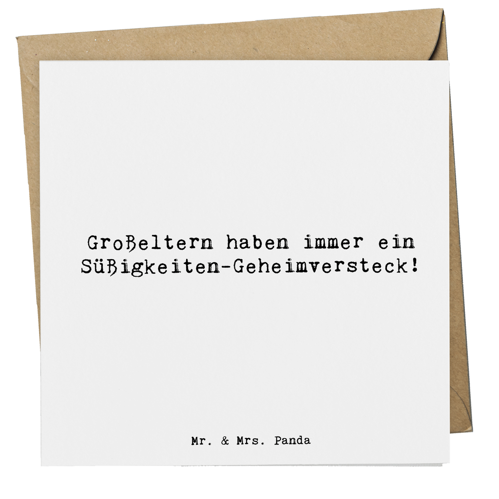 Deluxe Karte Spruch Großeltern Süßigkeiten Karte, Grußkarte, Klappkarte, Einladungskarte, Glückwunschkarte, Hochzeitskarte, Geburtstagskarte, Hochwertige Grußkarte, Hochwertige Klappkarte, Familie, Vatertag, Muttertag, Bruder, Schwester, Mama, Papa, Oma, Opa