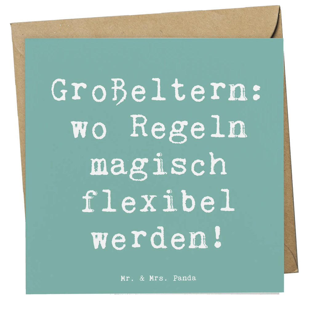 Deluxe Karte Spruch Großeltern Magie Karte, Grußkarte, Klappkarte, Einladungskarte, Glückwunschkarte, Hochzeitskarte, Geburtstagskarte, Hochwertige Grußkarte, Hochwertige Klappkarte, Familie, Vatertag, Muttertag, Bruder, Schwester, Mama, Papa, Oma, Opa