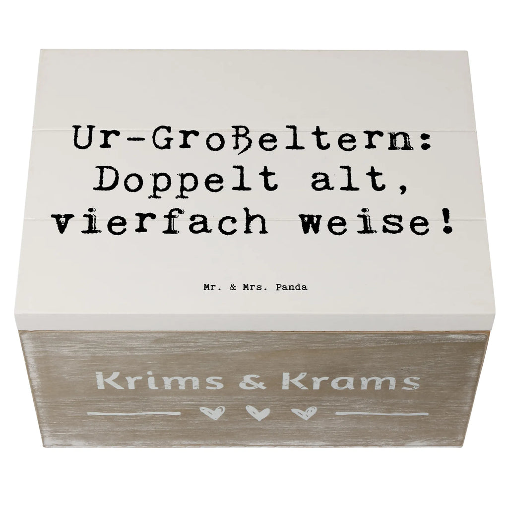 Holzkiste Spruch Ur-Großeltern Weisheit Holzkiste, Kiste, Schatzkiste, Truhe, Schatulle, XXL, Erinnerungsbox, Erinnerungskiste, Dekokiste, Aufbewahrungsbox, Geschenkbox, Geschenkdose, Familie, Vatertag, Muttertag, Bruder, Schwester, Mama, Papa, Oma, Opa