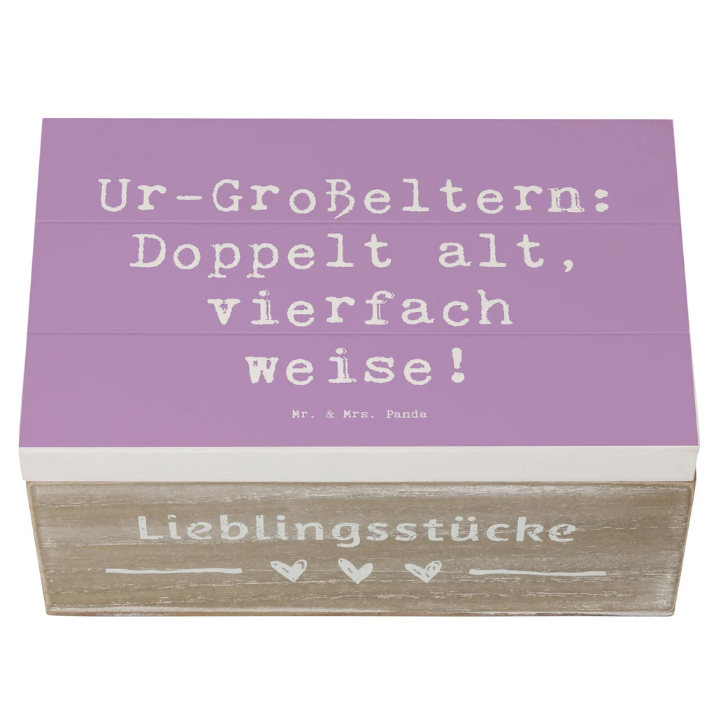 Holzkiste Spruch Ur-Großeltern Weisheit Holzkiste, Kiste, Schatzkiste, Truhe, Schatulle, XXL, Erinnerungsbox, Erinnerungskiste, Dekokiste, Aufbewahrungsbox, Geschenkbox, Geschenkdose, Familie, Vatertag, Muttertag, Bruder, Schwester, Mama, Papa, Oma, Opa