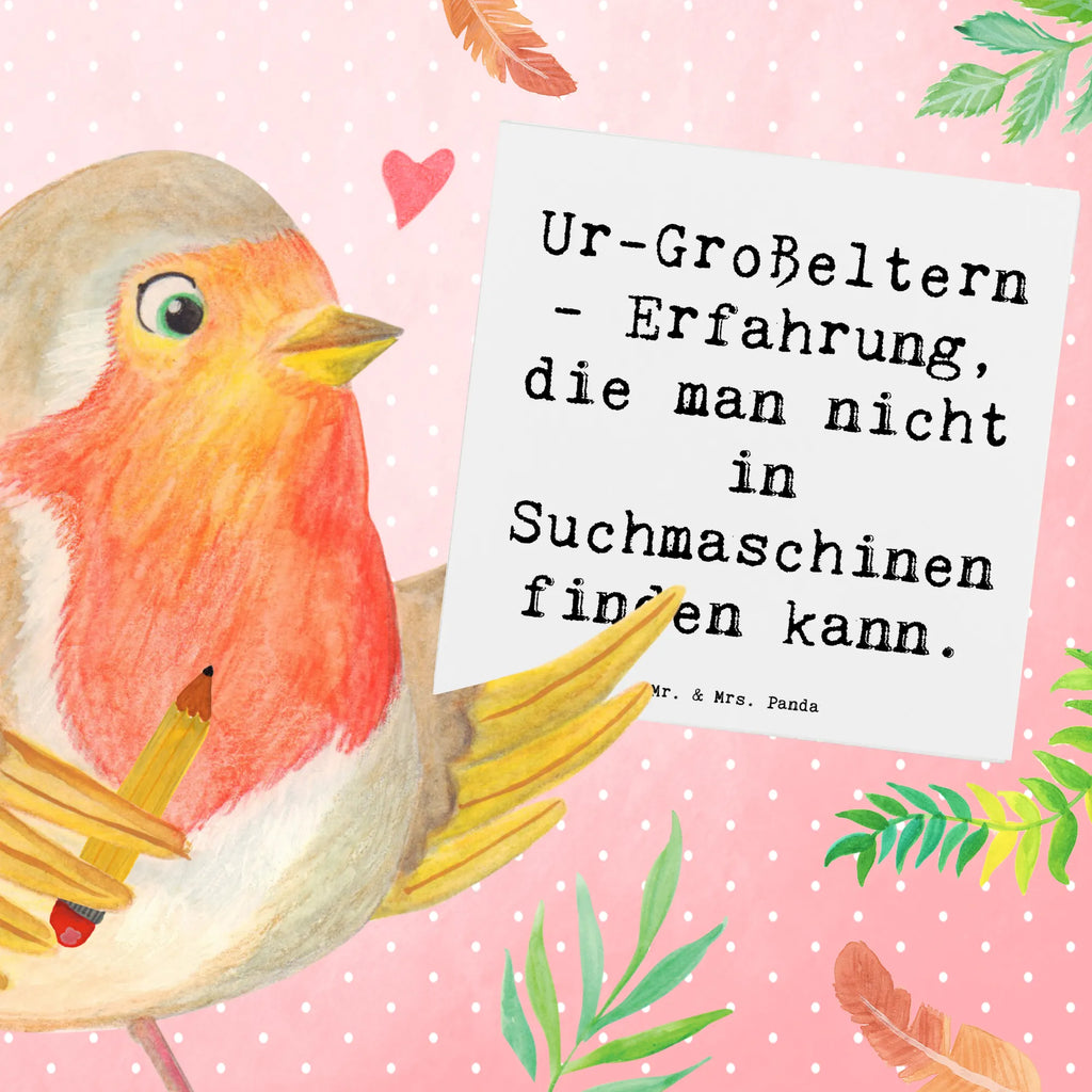 Deluxe Karte Spruch Ur-Großeltern Weisheit Karte, Grußkarte, Klappkarte, Einladungskarte, Glückwunschkarte, Hochzeitskarte, Geburtstagskarte, Hochwertige Grußkarte, Hochwertige Klappkarte, Familie, Vatertag, Muttertag, Bruder, Schwester, Mama, Papa, Oma, Opa