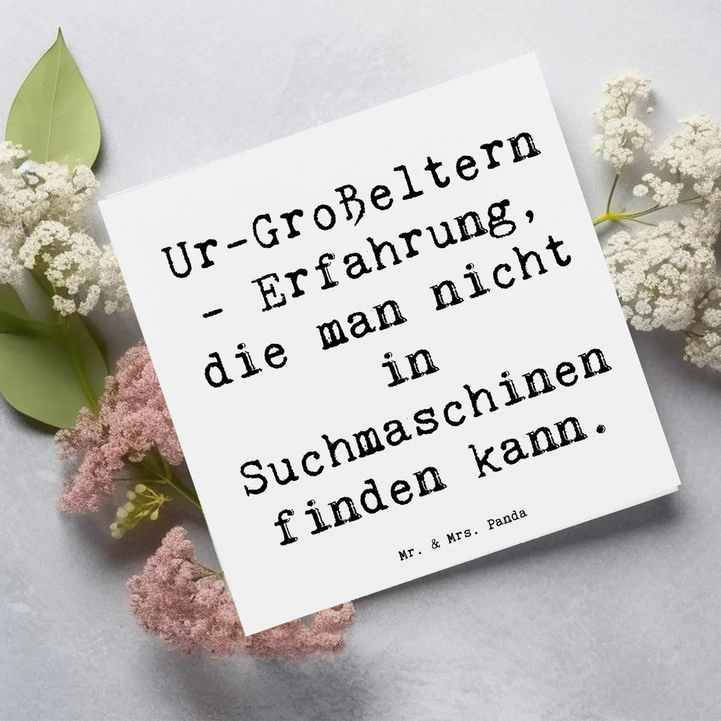 Deluxe Karte Spruch Ur-Großeltern Weisheit Karte, Grußkarte, Klappkarte, Einladungskarte, Glückwunschkarte, Hochzeitskarte, Geburtstagskarte, Hochwertige Grußkarte, Hochwertige Klappkarte, Familie, Vatertag, Muttertag, Bruder, Schwester, Mama, Papa, Oma, Opa