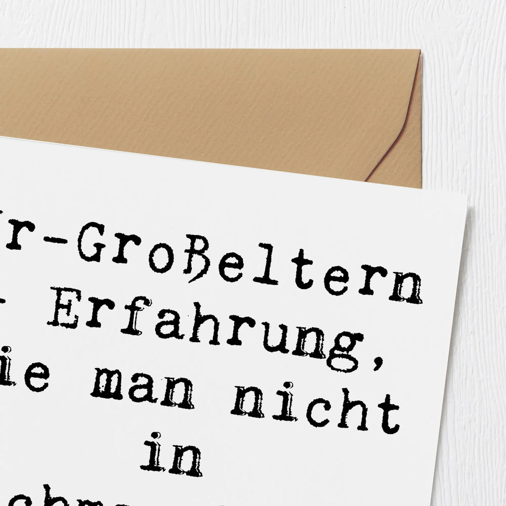 Deluxe Karte Spruch Ur-Großeltern Weisheit Karte, Grußkarte, Klappkarte, Einladungskarte, Glückwunschkarte, Hochzeitskarte, Geburtstagskarte, Hochwertige Grußkarte, Hochwertige Klappkarte, Familie, Vatertag, Muttertag, Bruder, Schwester, Mama, Papa, Oma, Opa