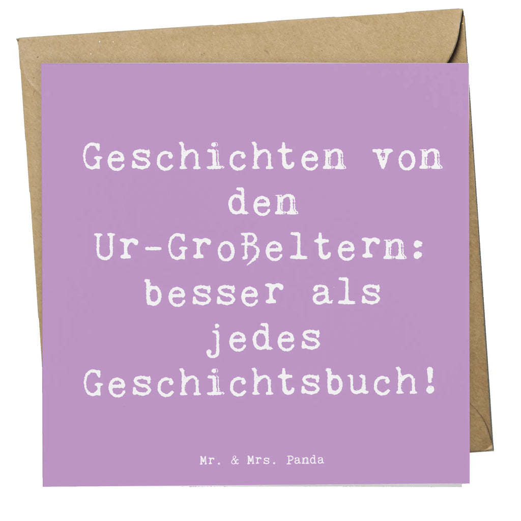 Deluxe Karte Spruch Ur-Großeltern Geschichten Karte, Grußkarte, Klappkarte, Einladungskarte, Glückwunschkarte, Hochzeitskarte, Geburtstagskarte, Hochwertige Grußkarte, Hochwertige Klappkarte, Familie, Vatertag, Muttertag, Bruder, Schwester, Mama, Papa, Oma, Opa