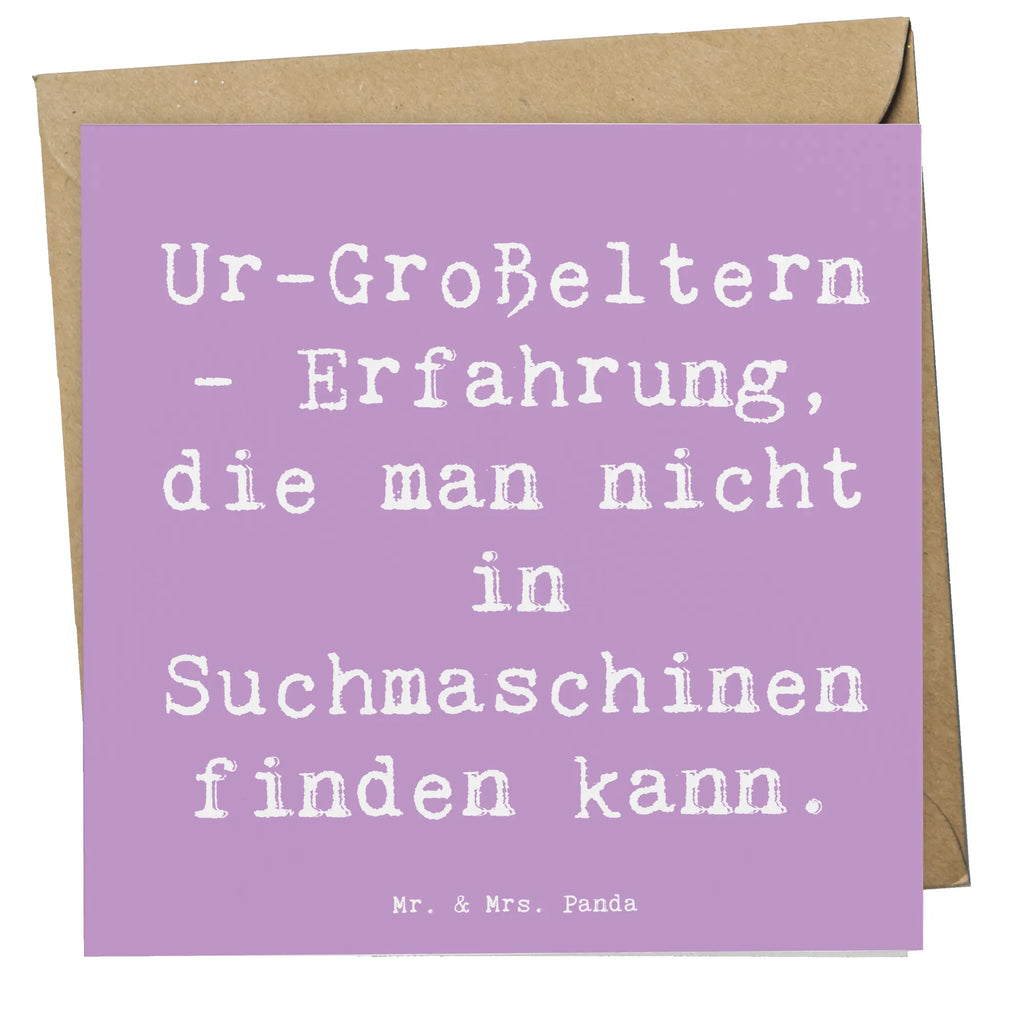 Deluxe Karte Spruch Ur-Großeltern Weisheit Karte, Grußkarte, Klappkarte, Einladungskarte, Glückwunschkarte, Hochzeitskarte, Geburtstagskarte, Hochwertige Grußkarte, Hochwertige Klappkarte, Familie, Vatertag, Muttertag, Bruder, Schwester, Mama, Papa, Oma, Opa