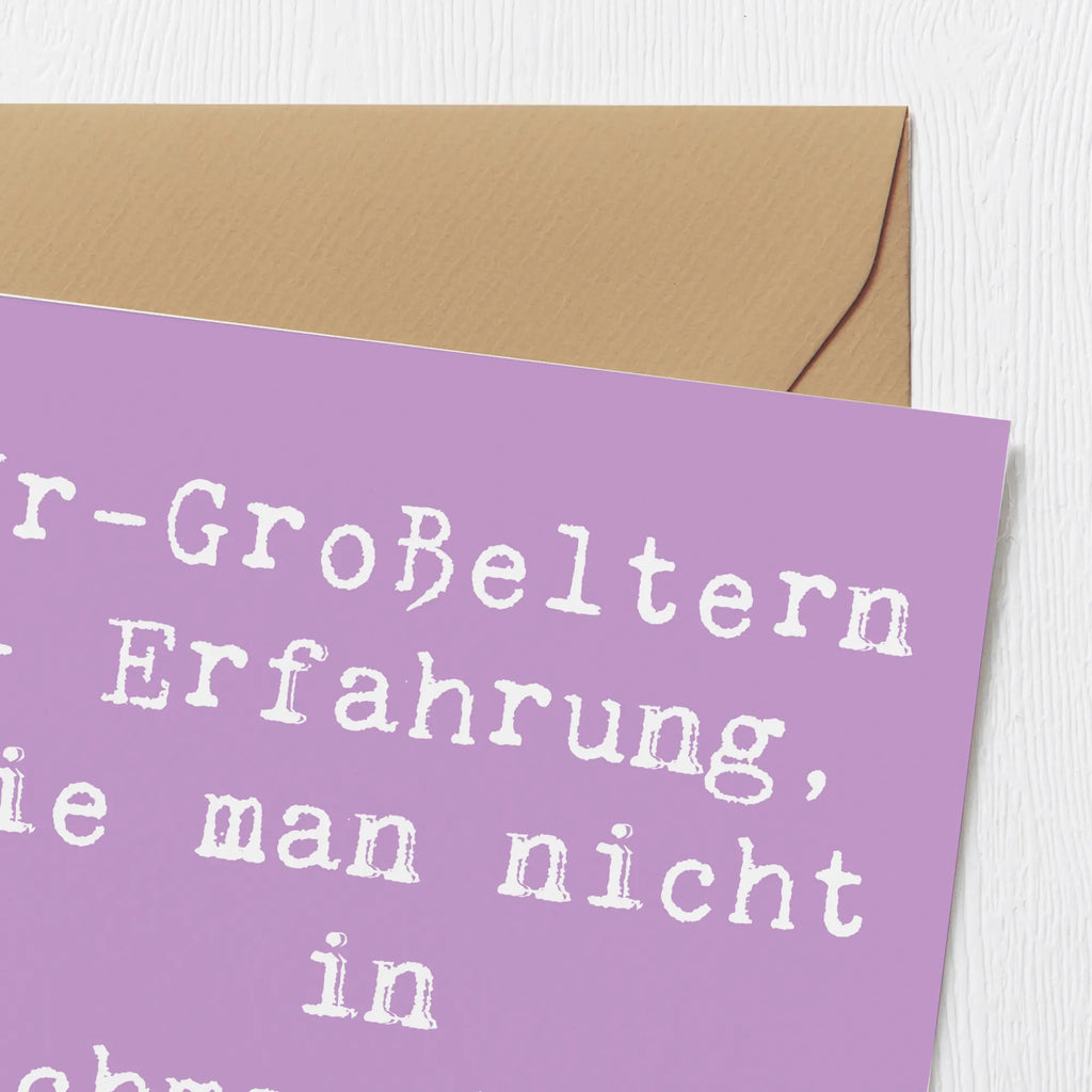 Deluxe Karte Spruch Ur-Großeltern Weisheit Karte, Grußkarte, Klappkarte, Einladungskarte, Glückwunschkarte, Hochzeitskarte, Geburtstagskarte, Hochwertige Grußkarte, Hochwertige Klappkarte, Familie, Vatertag, Muttertag, Bruder, Schwester, Mama, Papa, Oma, Opa