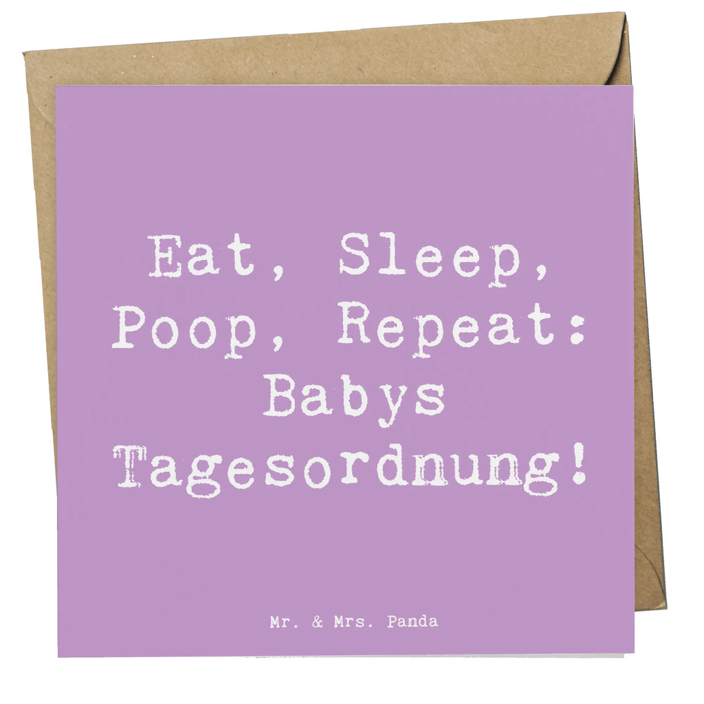 Deluxe Karte Spruch Baby Alltag Karte, Grußkarte, Klappkarte, Einladungskarte, Glückwunschkarte, Hochzeitskarte, Geburtstagskarte, Hochwertige Grußkarte, Hochwertige Klappkarte, Familie, Vatertag, Muttertag, Bruder, Schwester, Mama, Papa, Oma, Opa