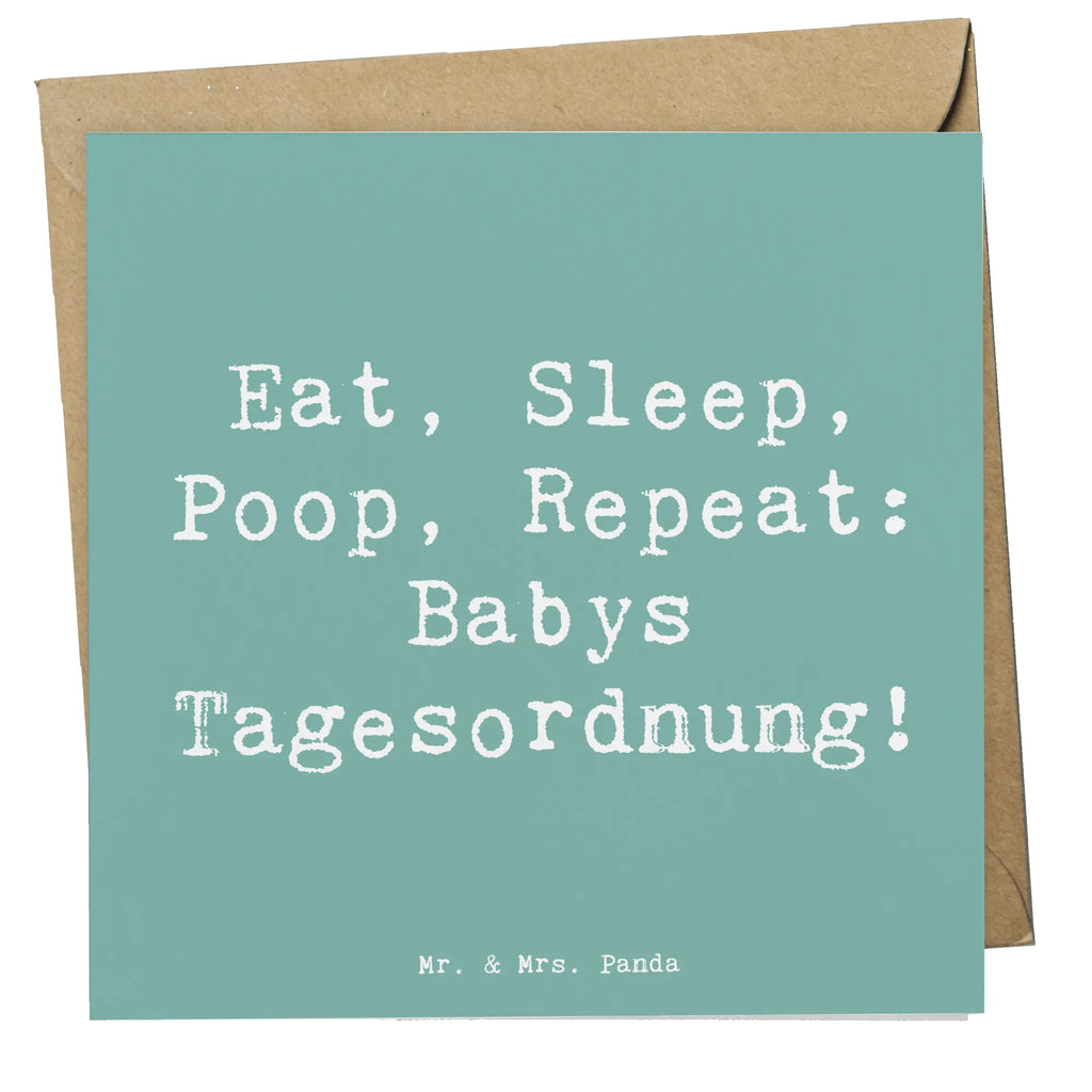 Deluxe Karte Spruch Baby Alltag Karte, Grußkarte, Klappkarte, Einladungskarte, Glückwunschkarte, Hochzeitskarte, Geburtstagskarte, Hochwertige Grußkarte, Hochwertige Klappkarte, Familie, Vatertag, Muttertag, Bruder, Schwester, Mama, Papa, Oma, Opa