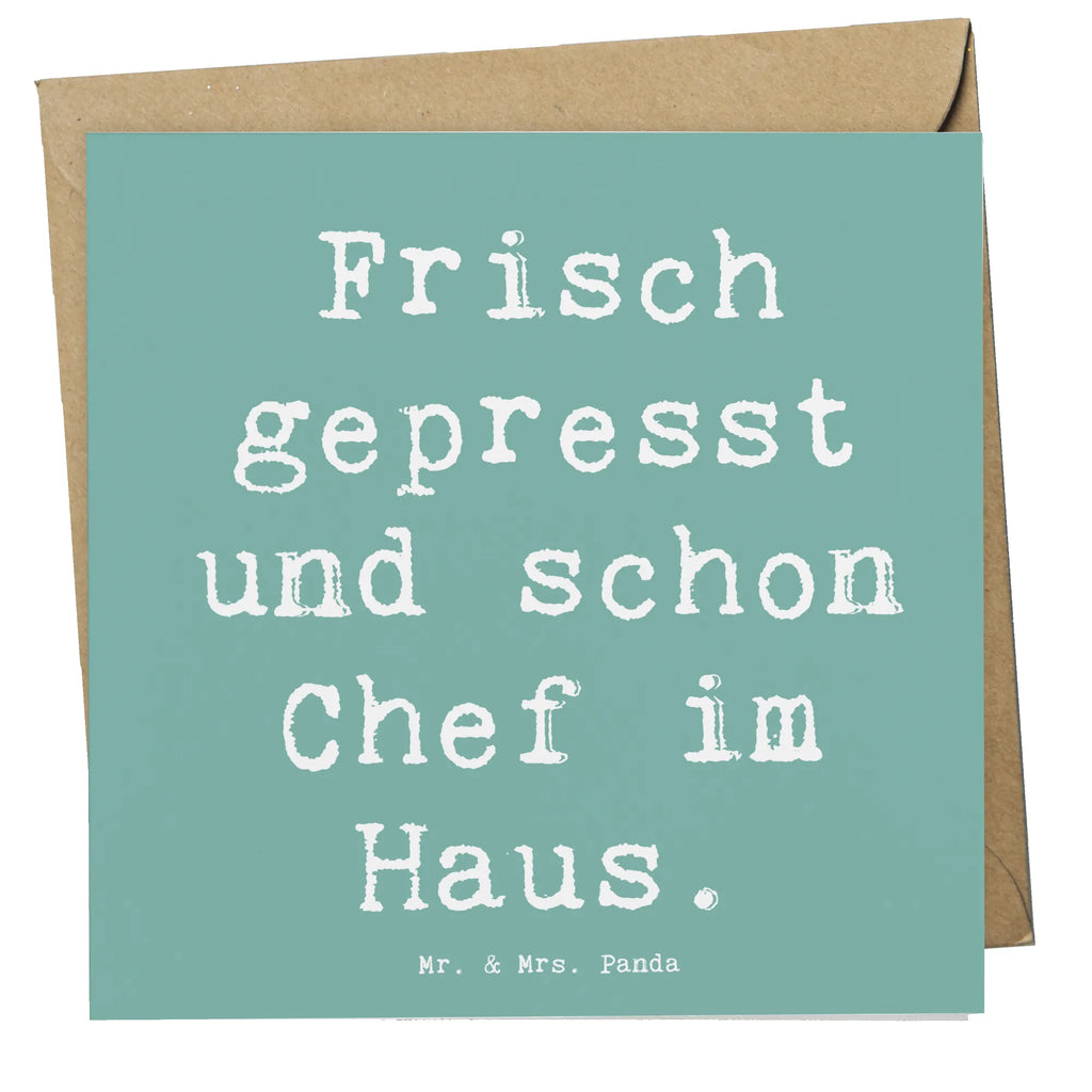 Deluxe Karte Spruch Baby Chef Karte, Grußkarte, Klappkarte, Einladungskarte, Glückwunschkarte, Hochzeitskarte, Geburtstagskarte, Hochwertige Grußkarte, Hochwertige Klappkarte, Familie, Vatertag, Muttertag, Bruder, Schwester, Mama, Papa, Oma, Opa