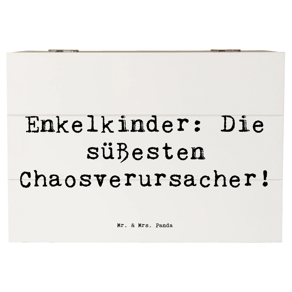 Holzkiste Spruch Enkelkinder: Die süßesten Chaosverursacher! Holzkiste, Kiste, Schatzkiste, Truhe, Schatulle, XXL, Erinnerungsbox, Erinnerungskiste, Dekokiste, Aufbewahrungsbox, Geschenkbox, Geschenkdose, Familie, Vatertag, Muttertag, Bruder, Schwester, Mama, Papa, Oma, Opa