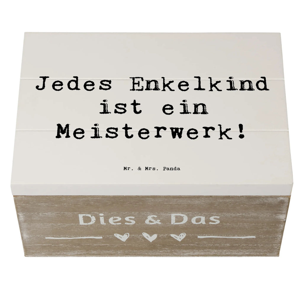 Holzkiste Spruch Enkelkinder Meisterwerk Holzkiste, Kiste, Schatzkiste, Truhe, Schatulle, XXL, Erinnerungsbox, Erinnerungskiste, Dekokiste, Aufbewahrungsbox, Geschenkbox, Geschenkdose, Familie, Vatertag, Muttertag, Bruder, Schwester, Mama, Papa, Oma, Opa