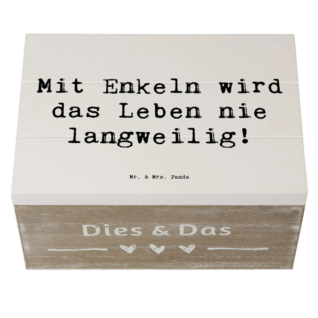 Holzkiste Spruch Enkelkinder Abenteuer Holzkiste, Kiste, Schatzkiste, Truhe, Schatulle, XXL, Erinnerungsbox, Erinnerungskiste, Dekokiste, Aufbewahrungsbox, Geschenkbox, Geschenkdose, Familie, Vatertag, Muttertag, Bruder, Schwester, Mama, Papa, Oma, Opa