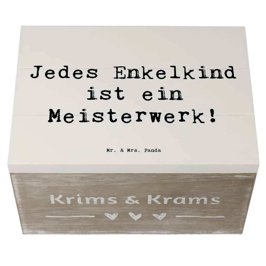 Holzkiste Spruch Enkelkinder Meisterwerk Holzkiste, Kiste, Schatzkiste, Truhe, Schatulle, XXL, Erinnerungsbox, Erinnerungskiste, Dekokiste, Aufbewahrungsbox, Geschenkbox, Geschenkdose, Familie, Vatertag, Muttertag, Bruder, Schwester, Mama, Papa, Oma, Opa