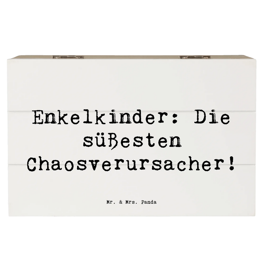 Holzkiste Spruch Enkelkinder: Die süßesten Chaosverursacher! Holzkiste, Kiste, Schatzkiste, Truhe, Schatulle, XXL, Erinnerungsbox, Erinnerungskiste, Dekokiste, Aufbewahrungsbox, Geschenkbox, Geschenkdose, Familie, Vatertag, Muttertag, Bruder, Schwester, Mama, Papa, Oma, Opa