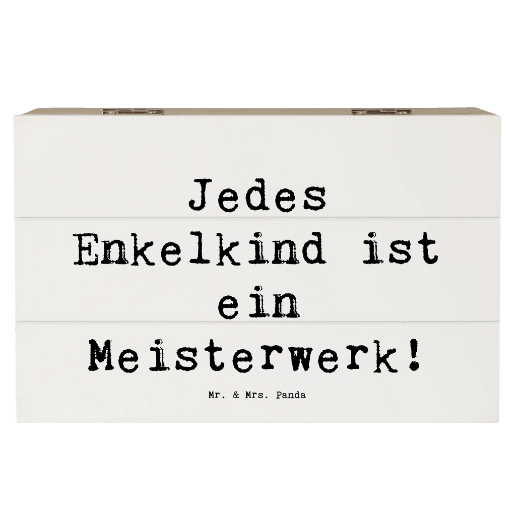 Holzkiste Spruch Enkelkinder Meisterwerk Holzkiste, Kiste, Schatzkiste, Truhe, Schatulle, XXL, Erinnerungsbox, Erinnerungskiste, Dekokiste, Aufbewahrungsbox, Geschenkbox, Geschenkdose, Familie, Vatertag, Muttertag, Bruder, Schwester, Mama, Papa, Oma, Opa