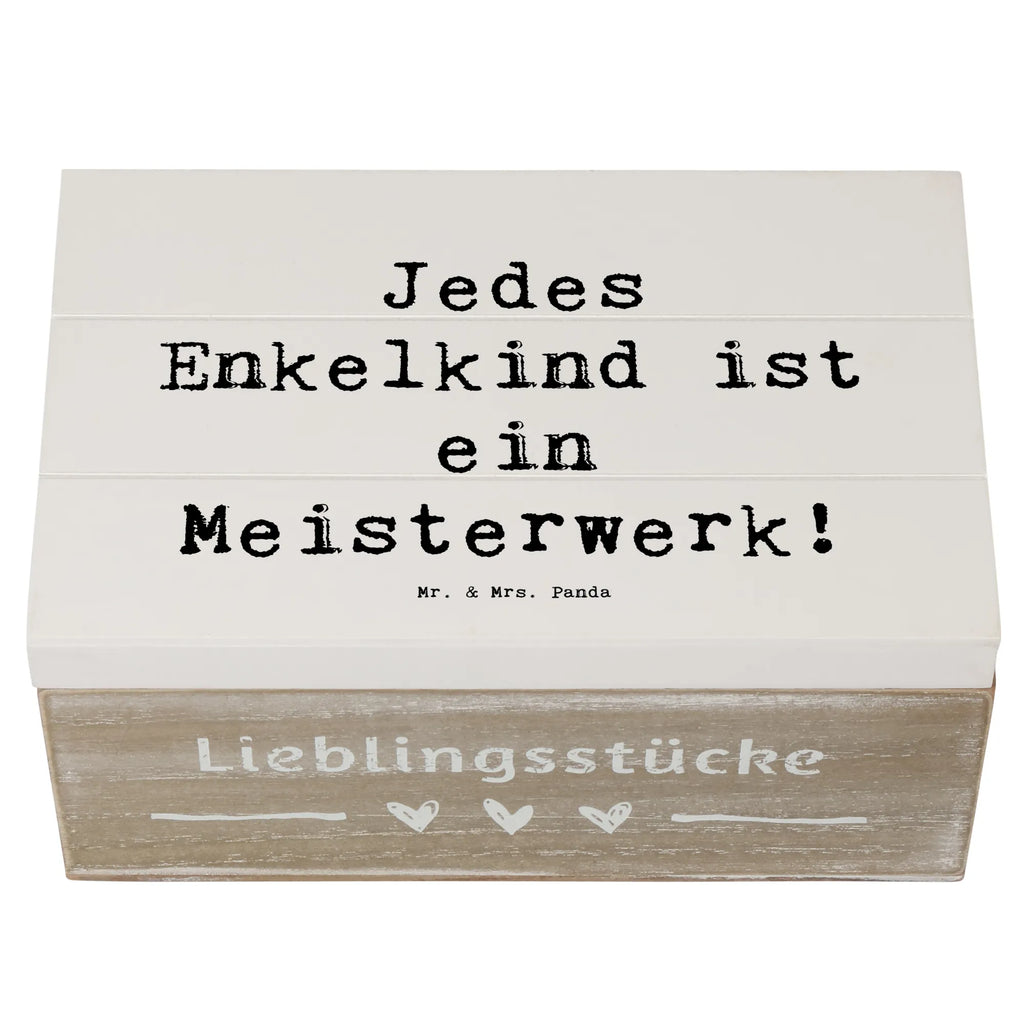 Holzkiste Spruch Enkelkinder Meisterwerk Holzkiste, Kiste, Schatzkiste, Truhe, Schatulle, XXL, Erinnerungsbox, Erinnerungskiste, Dekokiste, Aufbewahrungsbox, Geschenkbox, Geschenkdose, Familie, Vatertag, Muttertag, Bruder, Schwester, Mama, Papa, Oma, Opa