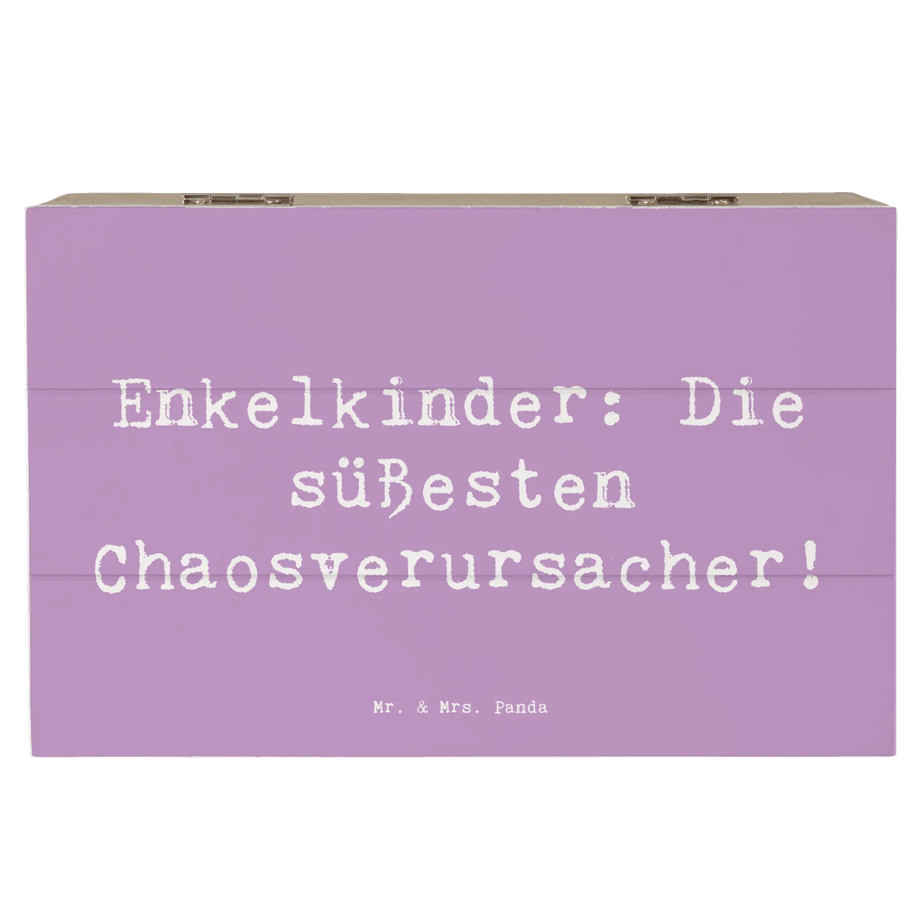 Holzkiste Spruch Enkelkinder: Die süßesten Chaosverursacher! Holzkiste, Kiste, Schatzkiste, Truhe, Schatulle, XXL, Erinnerungsbox, Erinnerungskiste, Dekokiste, Aufbewahrungsbox, Geschenkbox, Geschenkdose, Familie, Vatertag, Muttertag, Bruder, Schwester, Mama, Papa, Oma, Opa