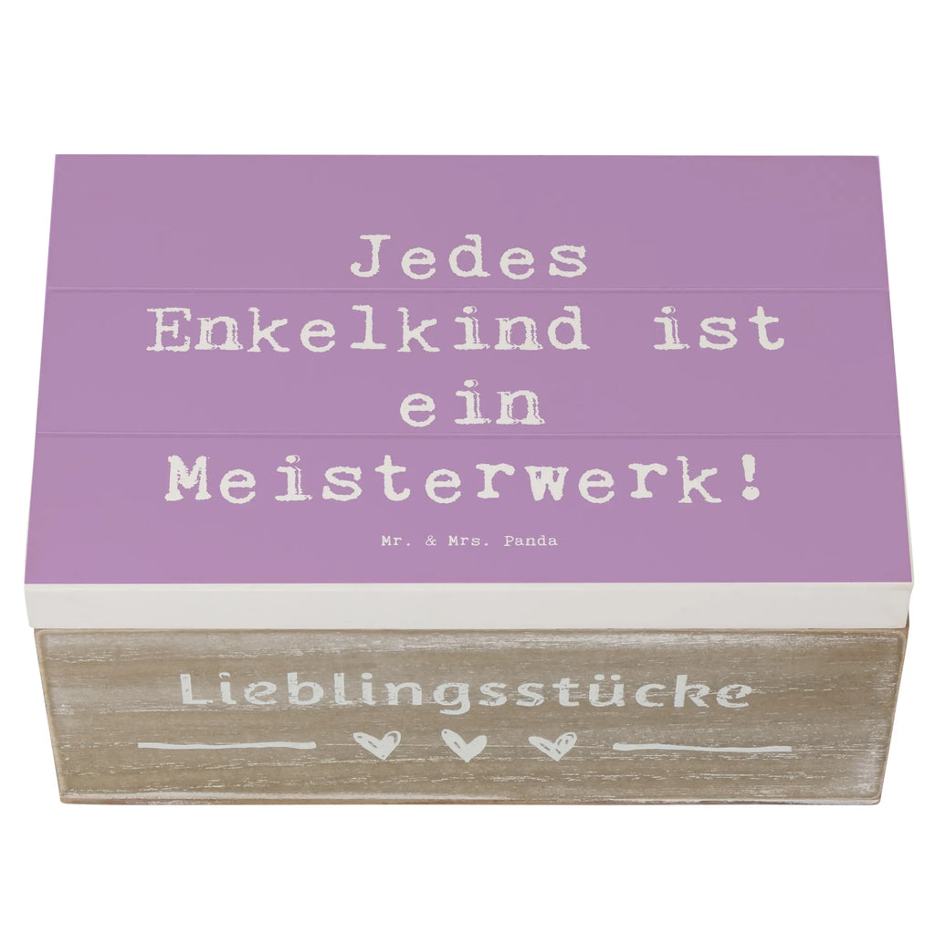 Holzkiste Spruch Enkelkinder Meisterwerk Holzkiste, Kiste, Schatzkiste, Truhe, Schatulle, XXL, Erinnerungsbox, Erinnerungskiste, Dekokiste, Aufbewahrungsbox, Geschenkbox, Geschenkdose, Familie, Vatertag, Muttertag, Bruder, Schwester, Mama, Papa, Oma, Opa