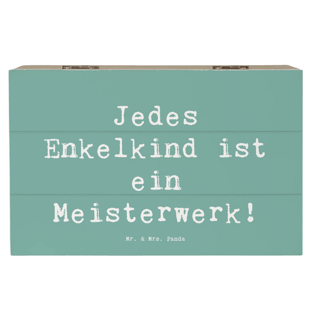 Holzkiste Spruch Enkelkinder Meisterwerk Holzkiste, Kiste, Schatzkiste, Truhe, Schatulle, XXL, Erinnerungsbox, Erinnerungskiste, Dekokiste, Aufbewahrungsbox, Geschenkbox, Geschenkdose, Familie, Vatertag, Muttertag, Bruder, Schwester, Mama, Papa, Oma, Opa