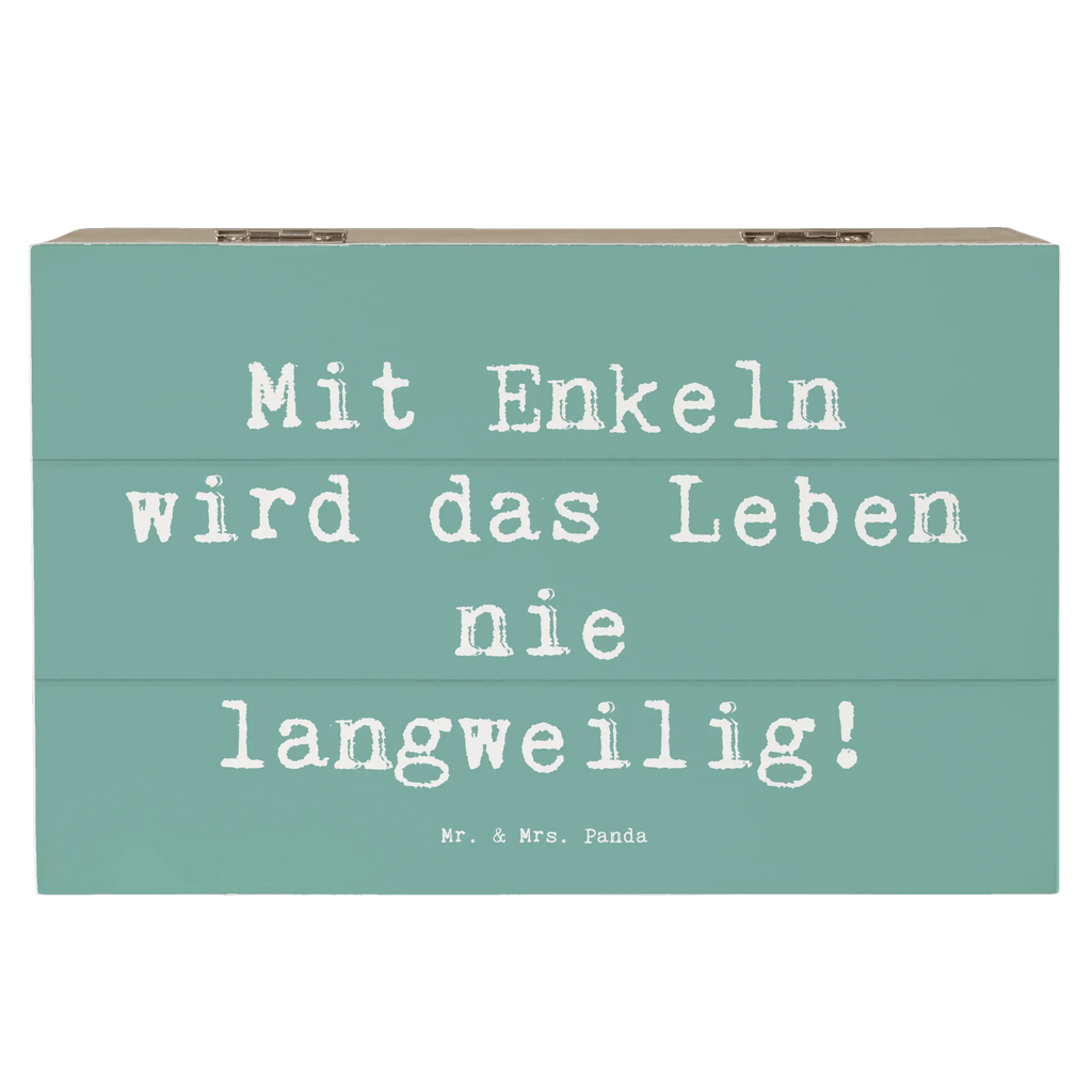 Holzkiste Spruch Enkelkinder Abenteuer Holzkiste, Kiste, Schatzkiste, Truhe, Schatulle, XXL, Erinnerungsbox, Erinnerungskiste, Dekokiste, Aufbewahrungsbox, Geschenkbox, Geschenkdose, Familie, Vatertag, Muttertag, Bruder, Schwester, Mama, Papa, Oma, Opa