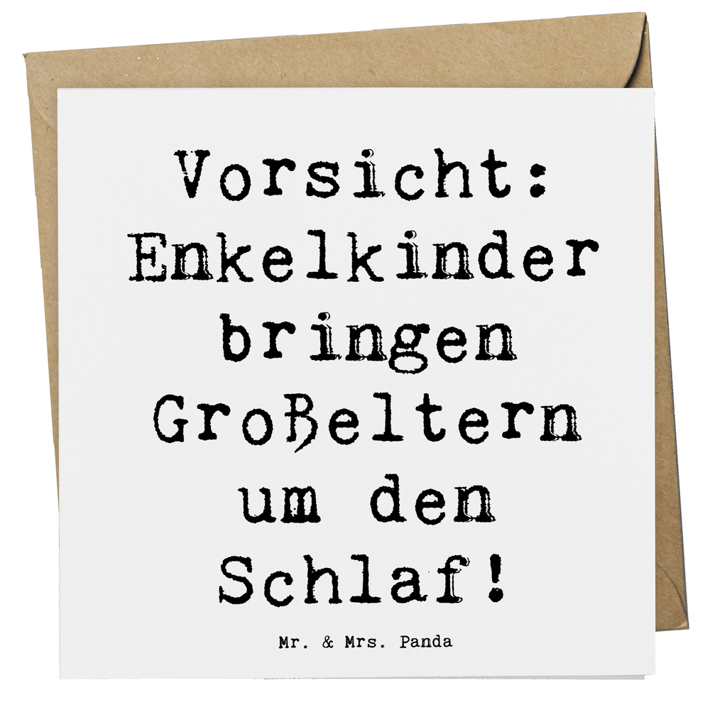 Deluxe Karte Spruch Enkelkinder Karte, Grußkarte, Klappkarte, Einladungskarte, Glückwunschkarte, Hochzeitskarte, Geburtstagskarte, Hochwertige Grußkarte, Hochwertige Klappkarte, Familie, Vatertag, Muttertag, Bruder, Schwester, Mama, Papa, Oma, Opa