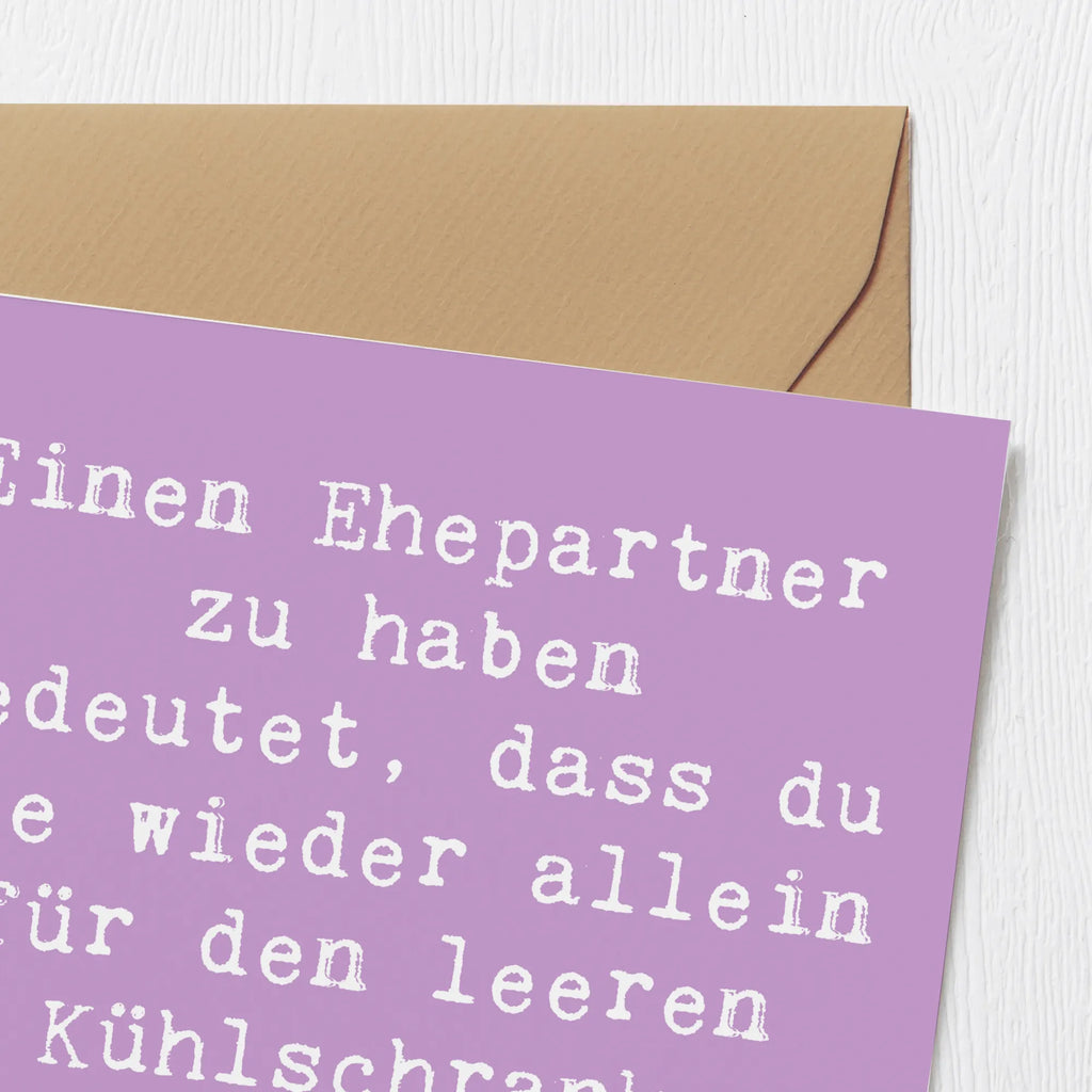 Deluxe Karte Spruch Ehepartner Team Karte, Grußkarte, Klappkarte, Einladungskarte, Glückwunschkarte, Hochzeitskarte, Geburtstagskarte, Hochwertige Grußkarte, Hochwertige Klappkarte, Familie, Vatertag, Muttertag, Bruder, Schwester, Mama, Papa, Oma, Opa