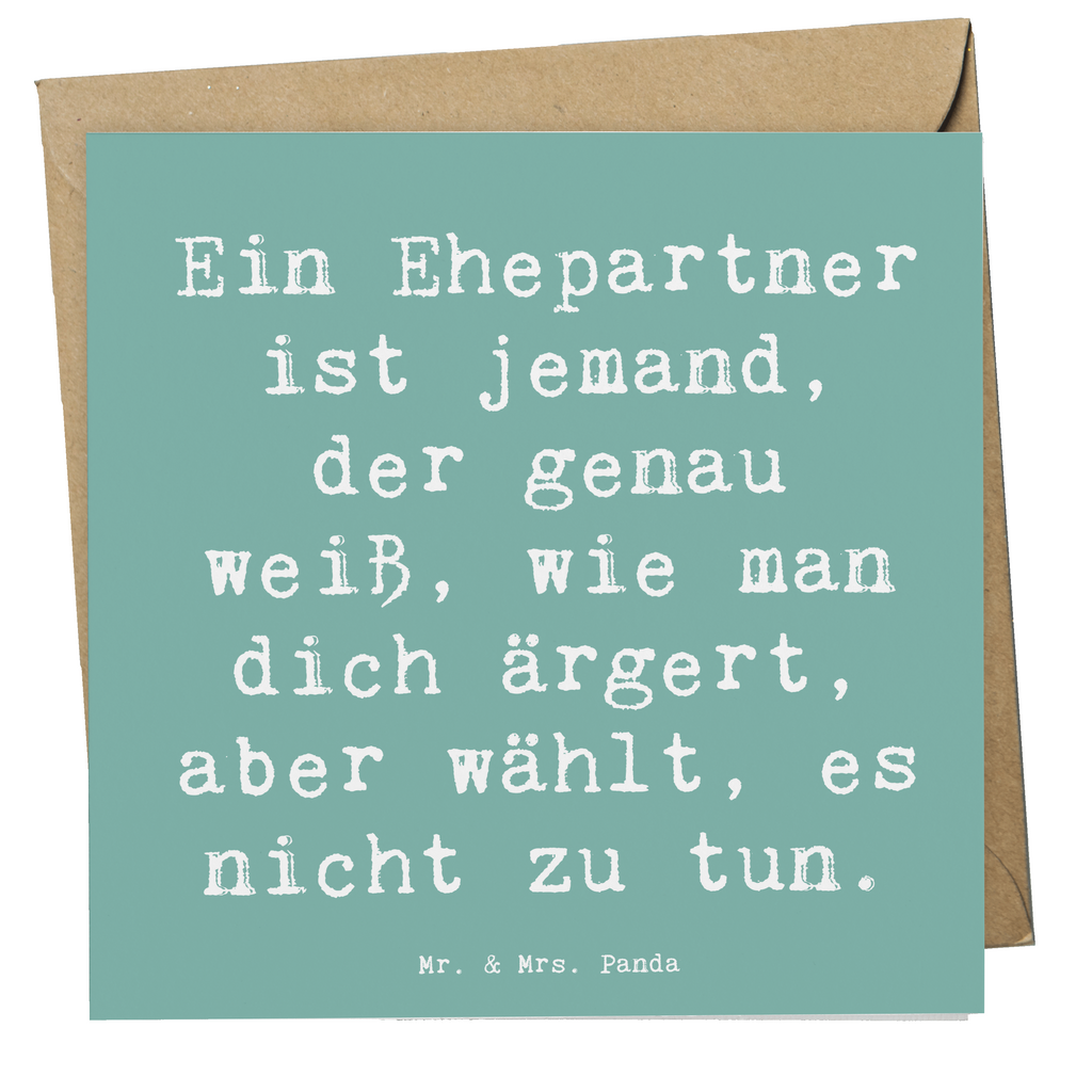 Deluxe Karte Spruch Ehepartner Liebe Karte, Grußkarte, Klappkarte, Einladungskarte, Glückwunschkarte, Hochzeitskarte, Geburtstagskarte, Hochwertige Grußkarte, Hochwertige Klappkarte, Familie, Vatertag, Muttertag, Bruder, Schwester, Mama, Papa, Oma, Opa